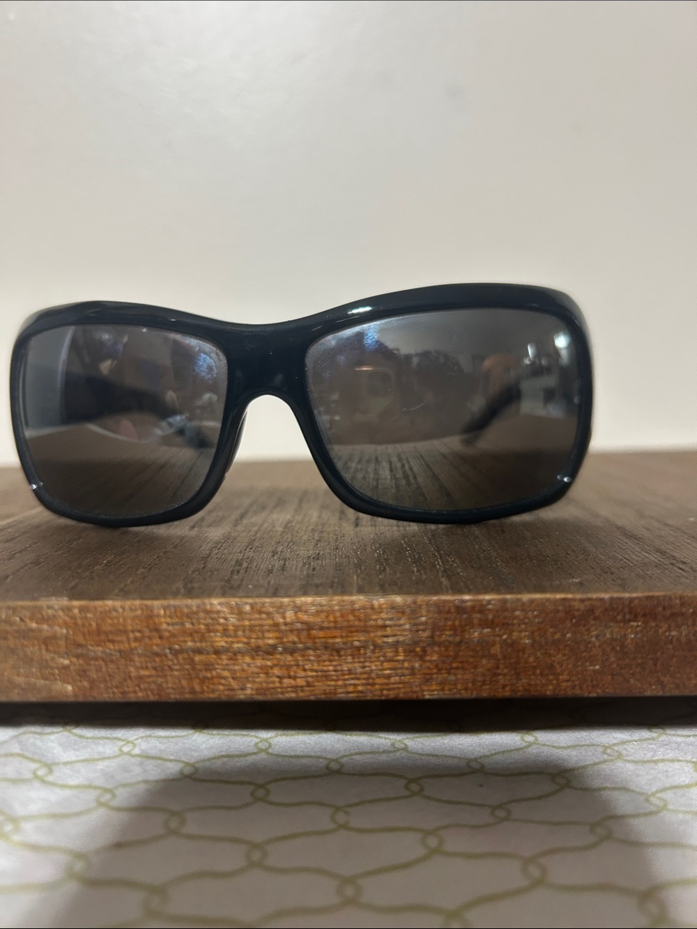 Maui Jim Black Rectangular Polarized Sunglasses